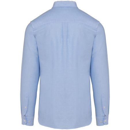 Chemise Oxford Manches Longues Homme Ciel – Kariban Premium – vue 2