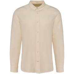 Chemise Oxford Manches Longues Homme Jaune – Kariban Premium