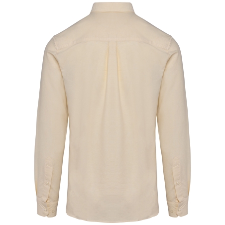 Chemise Oxford Manches Longues Homme Jaune – Kariban Premium – vue 2
