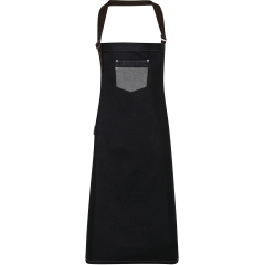 Tablier à bavette Division Noir Black Denim – Premier