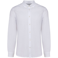 Chemise Oxford manches longues homme Blanc – Kariban Premium