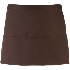 Tablier court marron 3 poches Colours – Premier