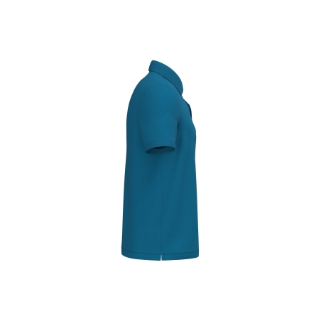 Polo écoresponsable maille piquée Bleu Sapphire Native Spirit – vue 3