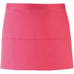 Tablier court Fuchsia 3 poches Premier Colours – One Size