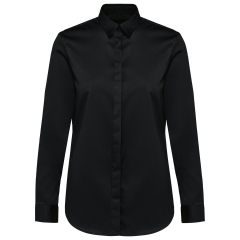 Chemise Twill Manches Longues Femme Kariban Premium Noir