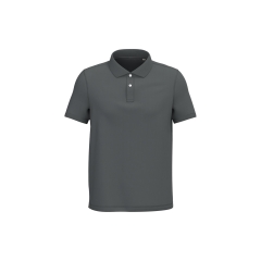 Polo écoresponsable maille piquée Gris Native Spirit homme