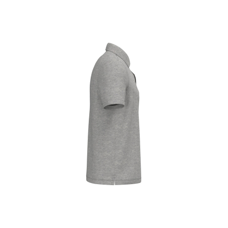 Polo écoresponsable maille piquée Native Spirit Gris Chiné – vue 3