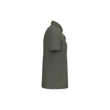 Polo écoresponsable maille piquée homme Native Spirit Vert Khaki – vue 3
