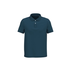 Polo écoresponsable maille piquée Bleu Peacock Blue Native Spirit