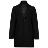 Manteau homme Kariban Premium – Laine & Polyester Noir