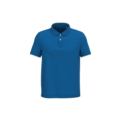 Polo écoresponsable maille piquée bleu homme – Native Spirit