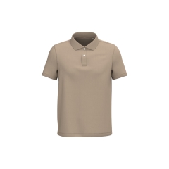 Polo écoresponsable maille piquée Native Spirit Beige homme