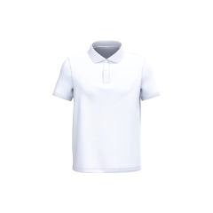 Polo blanc écoresponsable maille piquée homme Native Spirit