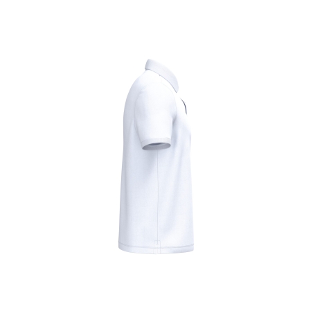 Polo blanc écoresponsable maille piquée homme Native Spirit – vue 3