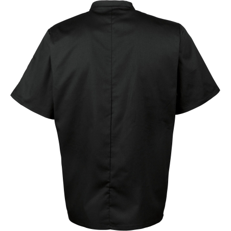 Veste de cuisine manches courtes Noire – Premier – vue 2
