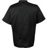 Veste de cuisine manches courtes Noire – Premier – vue 2