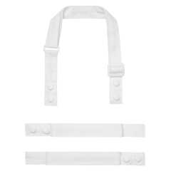 Lanières de tablier blanc Premier – Ajustables bouton pression
