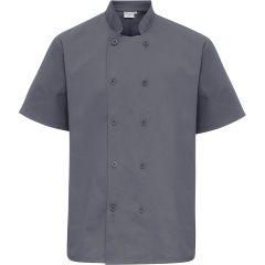 Veste de cuisine manches courtes Premier – Gris (Steel)