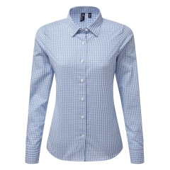 Chemise vichy gros carreaux Blanc
