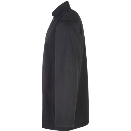 Veste de cuisine manches longues boutons pression Noir – Premier – vue 3