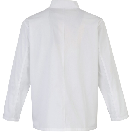 Veste de cuisine manches longues boutons pression Blanche Premier – vue 2