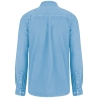Chemise écoresponsable délavée homme Washed Cool Blue – Native Spirit – vue 2