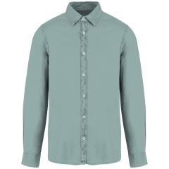 Chemise écoresponsable délavée Native Spirit – Vert Jade