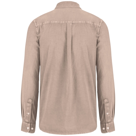 Chemise écoresponsable délavée homme Beige – Native Spirit – vue 2