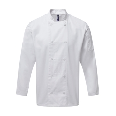 Veste chef cuisinier manches longues Coolchecker® Premier – Blanc