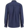 Chemise écoresponsable délavée homme Marine – Native Spirit – vue 2