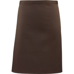 Tablier mi-long Colours marron Premier – personnalisé en France