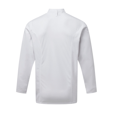 Veste chef cuisinier manches longues Coolchecker® Premier – Blanc – vue 2