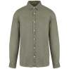 Chemise écoresponsable délavée homme Vert Washed Pale Khaki – Native Spirit