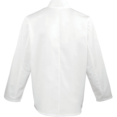 Veste de cuisine manches longues Blanche – Marque Premier – vue 2
