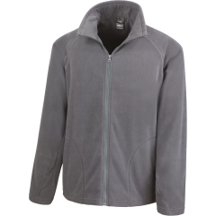 Veste micropolaire Gris (Charcoal) Result – Polaire de travail zippée