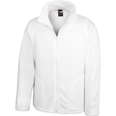 Veste micropolaire Blanc Result – Coupe Straight Full Zip