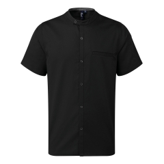 Veste chef cuisinier manches courtes Noir
