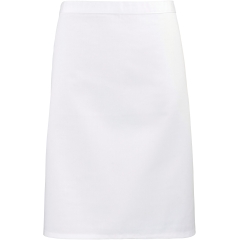 Tablier mi-long Colours blanc Premier – personnalisé en France