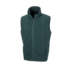 Gilet Micro Polaire Vert Forest Green Result – Bodywarmer Slim Zip