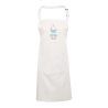 Tablier bavette blanc cupcake maison