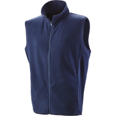 Gilet micro polaire marine Result – Bodywarmer slim zip personnalisé