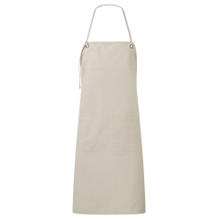 Tablier toile beige double poche personnalisable Premier Artisan's Choice