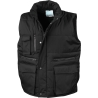 Bodywarmer matelassé Ripstop Result noir – sans manches professionnel