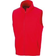 Gilet Micro Polaire Full Zip Rouge Result – Bodywarmer Pro