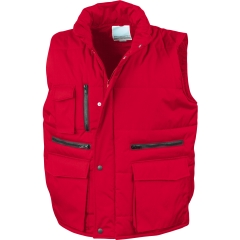 Bodywarmer matelassé Ripstop Rouge – Result Workguard