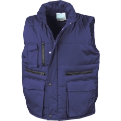 Bodywarmer matelassé Ripstop Bleu Royal Result – Homme
