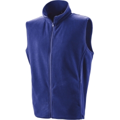 Gilet micro polaire zippé Bleu Royal Result – Bodywarmer slim