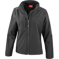 Veste softshell femme Result Noir – 3 couches, coupe sport