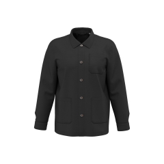 Veste worker écoresponsable délavée Noir – Native Spirit