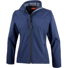 Veste softshell femme marine Result – Coupe sport cintrée